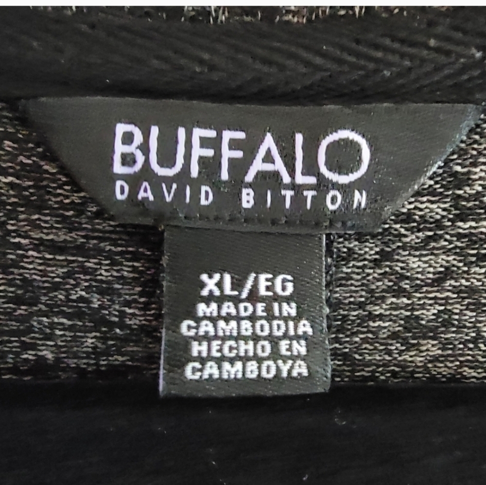Buffalo David Bitton Dark Gray V-Neck Sweater - Picture 4 of 7